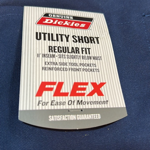 Dickies Flex Moisture Wicking Utility Navy Blue Shorts 42 NWT - Picture 6 of 8